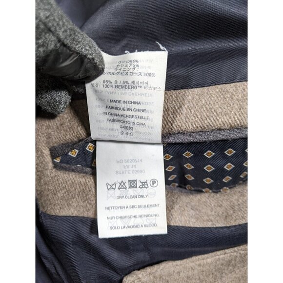 J Crew Ludlow Topcoat Mens 40R Wool & Cashmere Overcoat Long Coat - Picture 7 of 16